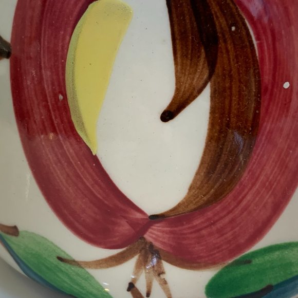 Purinton Slipware Apple Teapot with Lid 6" 1940-1950 - Picture 6 of 16